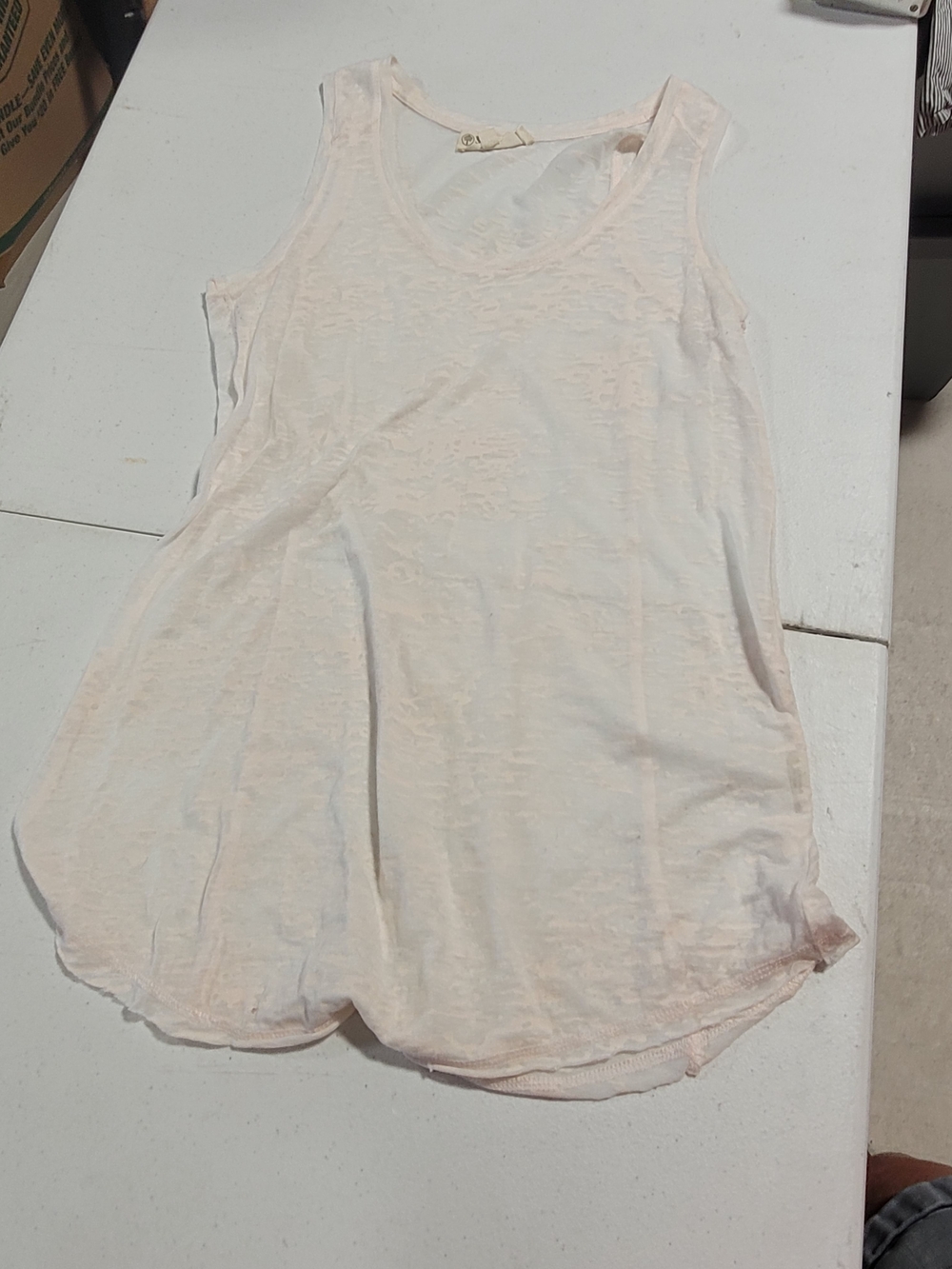 Synergy Organic Clothing Pale Pink Scoop Neck Tank